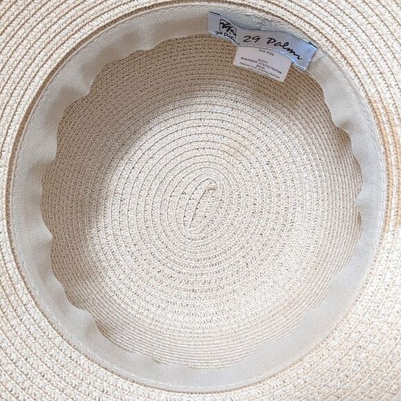 29 Palms Woven Lace Trimmed Floppy Summer Sun Hat - Picture 7 of 10